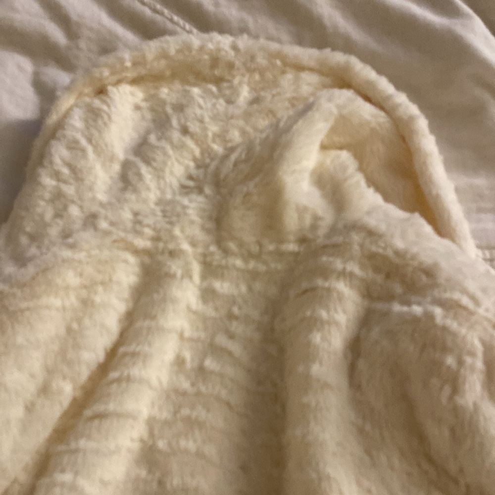 Faux Rabbit Fur Open Front Jacket - Picture 3 of 3
